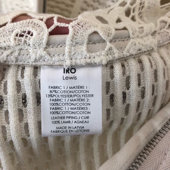 IRO Lewis Jacket Cream/Winter white Size 1/Small - Picture 8 of 8